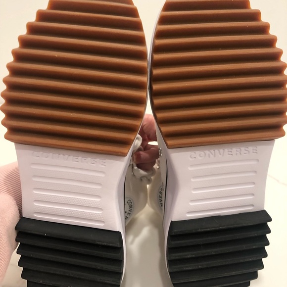 Converse White High-Top Platform Sneakers - Picture 4 of 5
